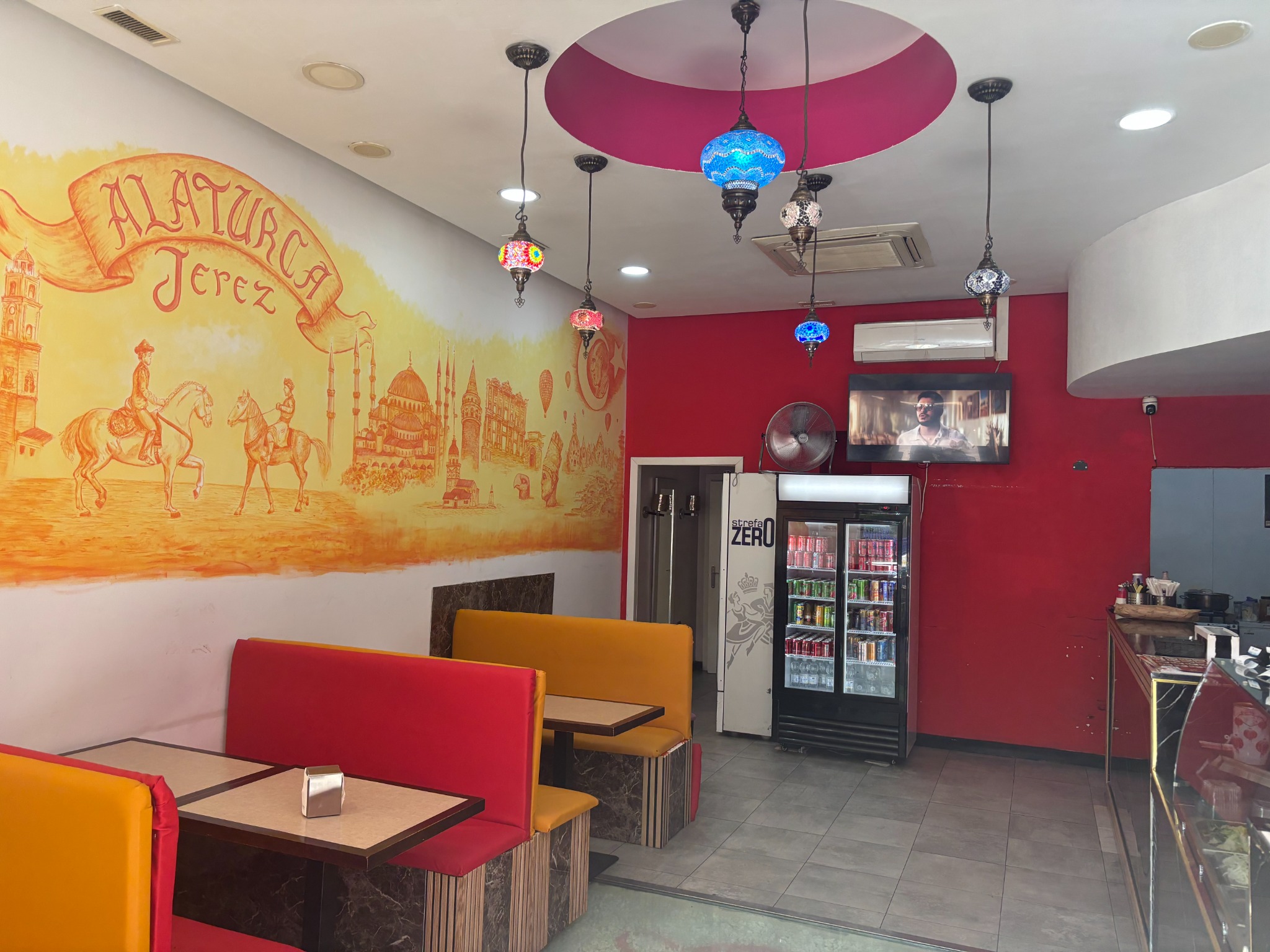 Interior de Doner Kebap a la Turca