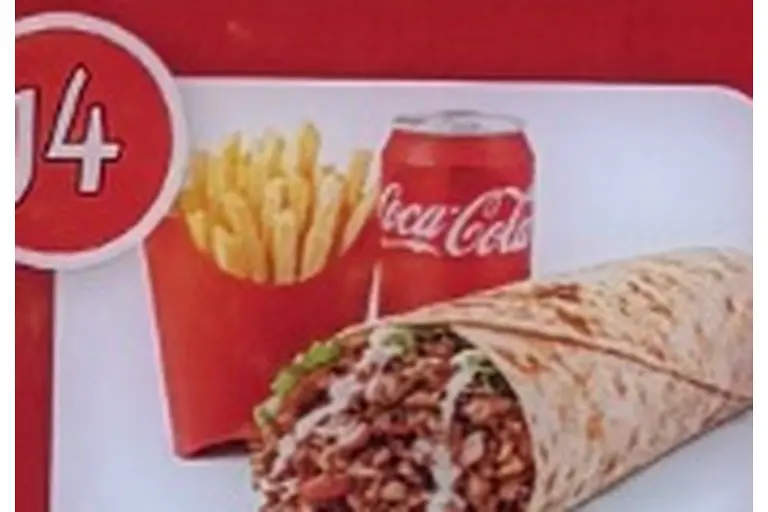 Menú dürüm kebab