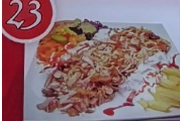 Plato de carne kebab